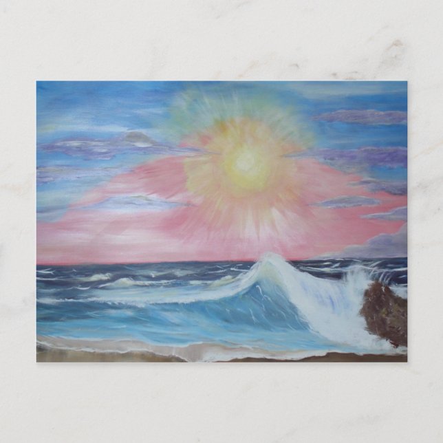 Cartão Postal Sunset pacata (Frente)