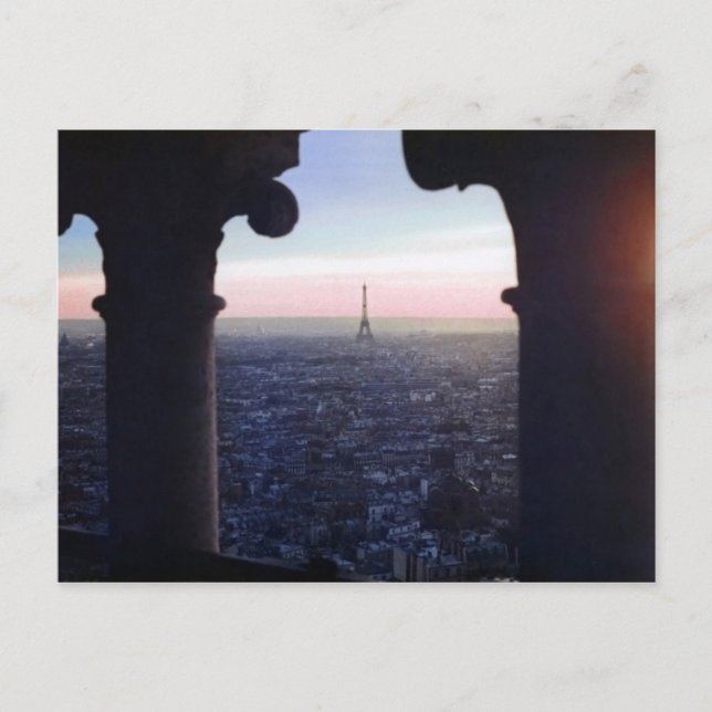 Cartão postal Sunset Paris (Frente)