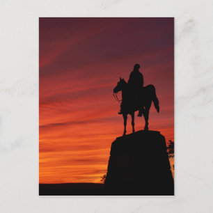 Cartão Postal Sunset - Parque Nacional de Gettysburg - Memorial