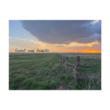 Sunset perto de Amarillo Texas