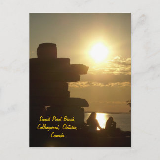 Cartão Postal Sunset Point Beach, Collingwood, Onta.