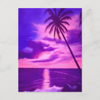 Cartão Postal Sunset Rosa Tropical