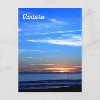 Cartão Postal Sunset Sobre a Ilha de Papais noeis Cruz