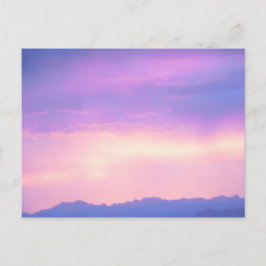 Cartão Postal Sunset Sobre As Rochosas Perto de Denver, Colorado