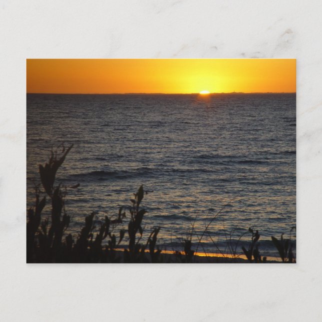 Cartão Postal Sunset Sobre Ilha Rottnest (Frente)