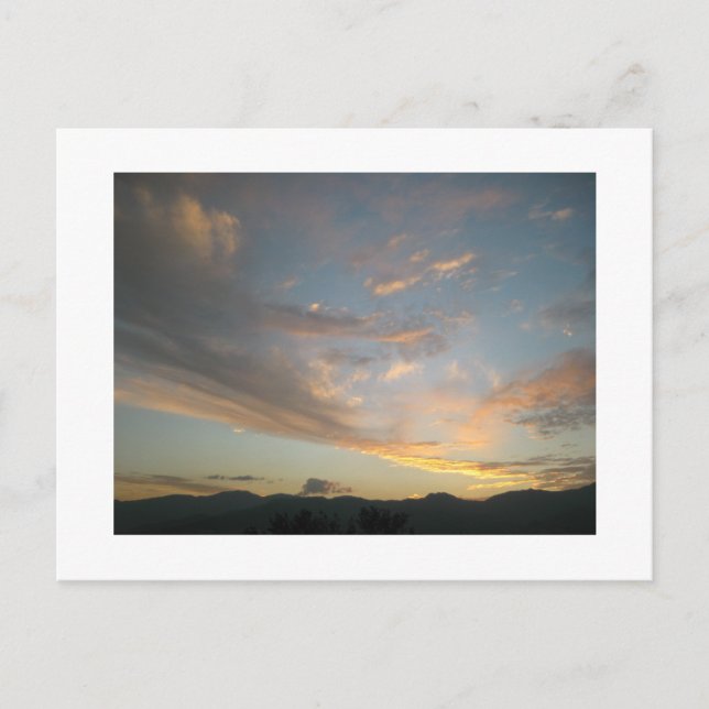 Cartão postal Sunset sobre Medellín (Frente)