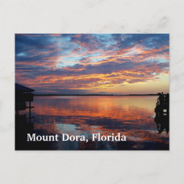 Cartão Postal Sunset sobre o Monte Dora Florida posta card art