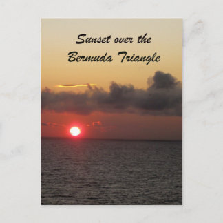 Cartão Postal Sunset sobre o Triângulo das Bermudas