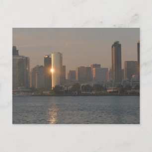 Cartão Postal Sunset sobre San Diego