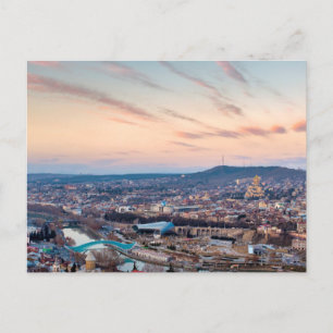Cartão Postal Sunset sobre Tbilisi