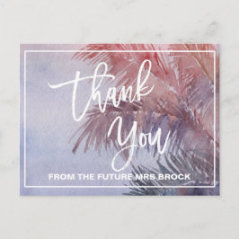 Cartão Postal Sunset Tropical Obrigado