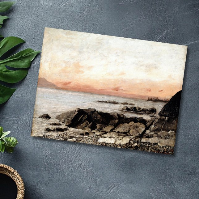 Cartão Postal Sunset, Vevey, Suiça - Gustave Courbet (Criador carregado)