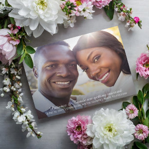 Cartão Postal Sunshine Joy Foto Casamento Salve a Data