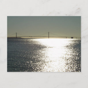 Cartão Postal Sunshine na Ponte Mackinac, Michigan