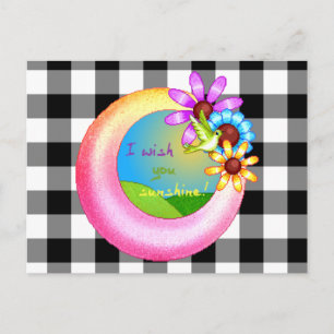 Cartão Postal Sunshine Wish Pixel Art