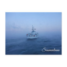 Cartão postal Suomenlinna ferry souvenir