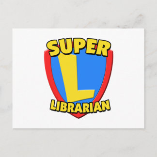 Cartão Postal Super Bibliotecário