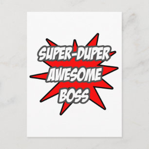 Cartão Postal Super Duper - Chefe Incrível