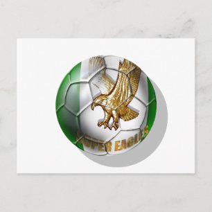 Cartão Postal Super Eagles Logotipo fãs de futebol presentes