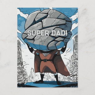 Cartão Postal Super Forte Super Herói
