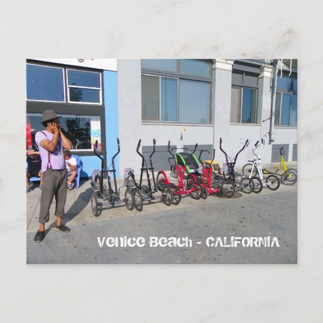 Cartão postal super funky de Venice Beach! (Frente)
