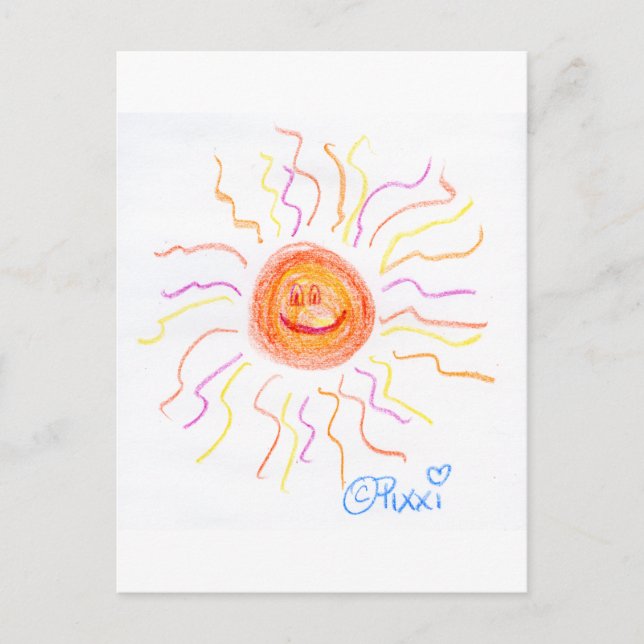 Cartão Postal Super Happy Sun (Frente)