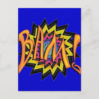 Cartão Postal Super herói BAM!