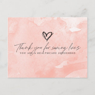 Cartão Postal Super-Herói da Saúde Obrigado