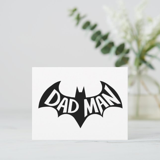 Cartão Postal Super-herói Dadman (Em pé/Frente)