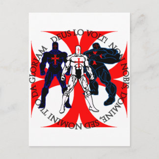 Cartão Postal Super-heróis Templários