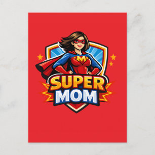 Cartão Postal Super Mãe