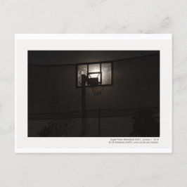 Cartão Postal Super Moon Basketball Hoop Playground Backboard