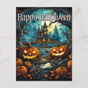 Cartão Postal Super Nefariado Halloween Pumpkins