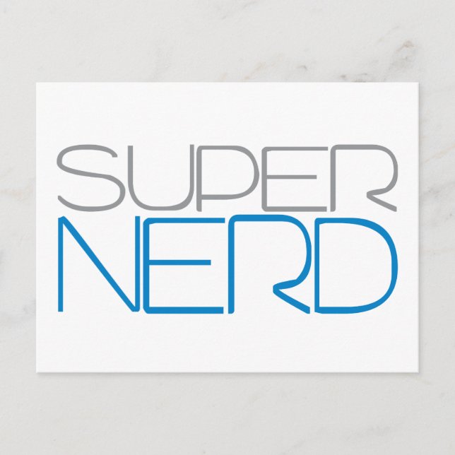 Cartão Postal Super Nerd (Frente)
