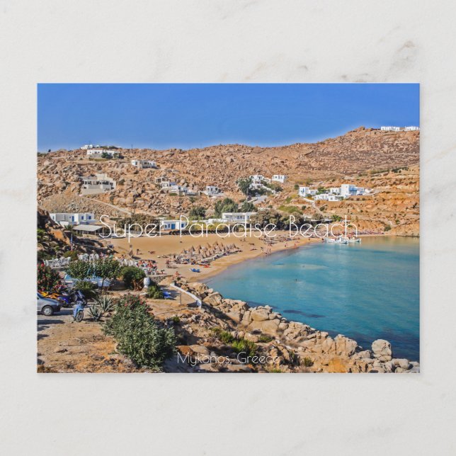 Cartão Postal Super Paradise Beach (Frente)