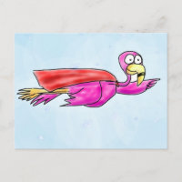 Super Pink Flamingo com Arte Whimscópica Cabo Voad