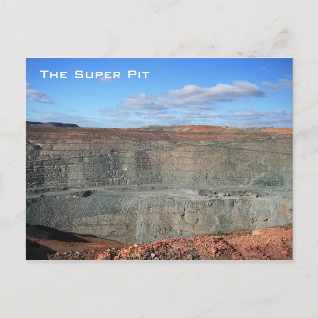 Cartão Postal Super Pit, Kalgoorlie, Austrália - Cartão-postal (Frente)