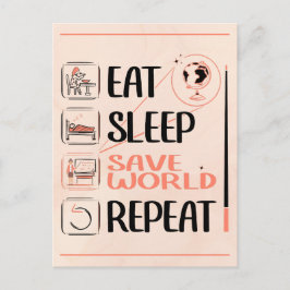 Cartão Postal Super Professor de Geografia Salva o Mundo Obrigad