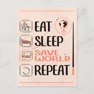 Cartão Postal Super Professor de Geografia Salva o Mundo Obrigad