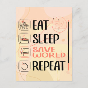 Cartão Postal Super Professor de Matemática salva o Mundo. Obrig