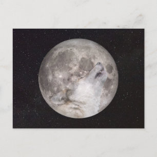 Cartão Postal Super Wolf Moon