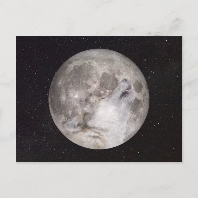 Cartão Postal Super Wolf Moon (Frente)