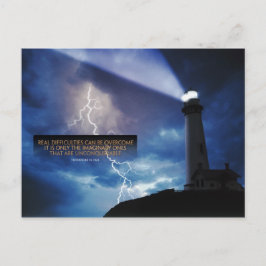 Cartão Postal Superar Dificuldades Cartão-postal Inspiracional