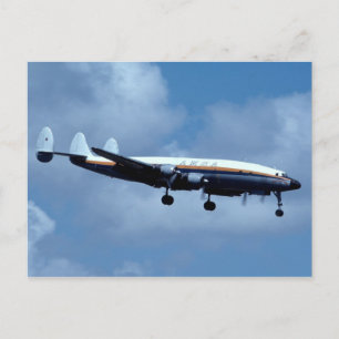 Cartão Postal Superconstelação L-1049 Lockheed AMSA