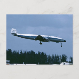 Cartão Postal Superconstelação L-1049 Lockheed de Aerochago