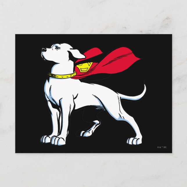 Cartão Postal Superdog Krypto (Frente)
