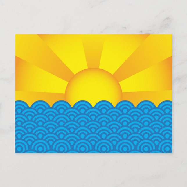 Cartão Postal Superfície Oceânica (Frente)