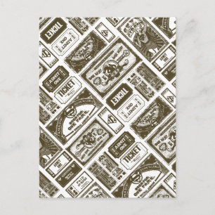 Cartão Postal Supergirl Admite Um Padrão Castanho