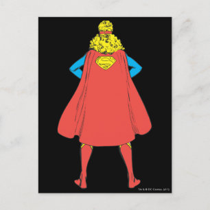 Cartão Postal Supergirl Back View