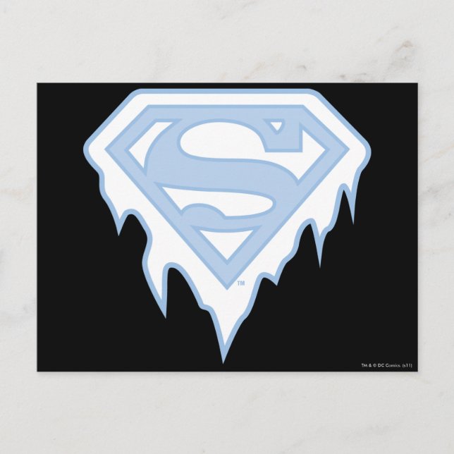 Cartão Postal Supergirl Blue Logo (Frente)